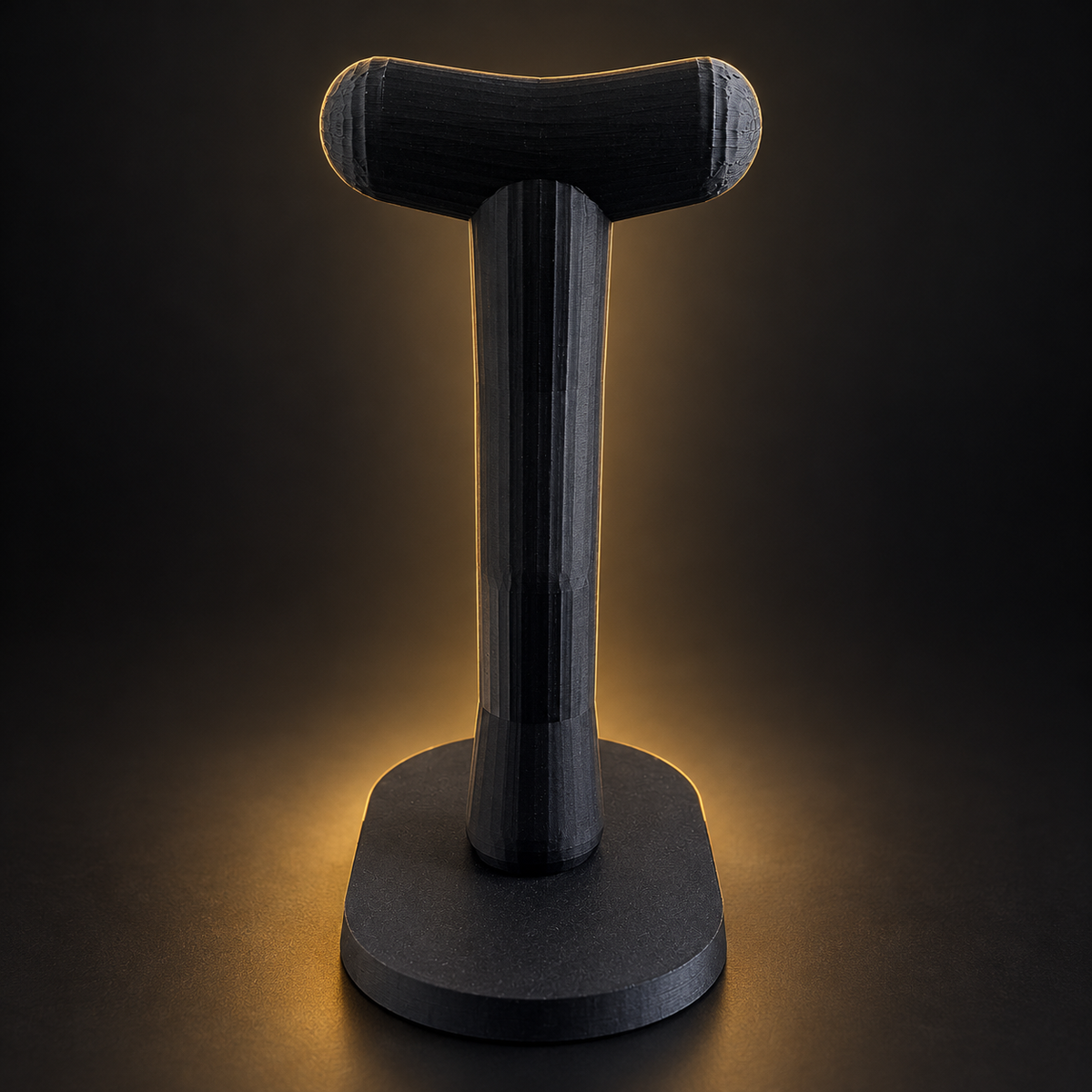 Support casque noir, vue 3 sur 5