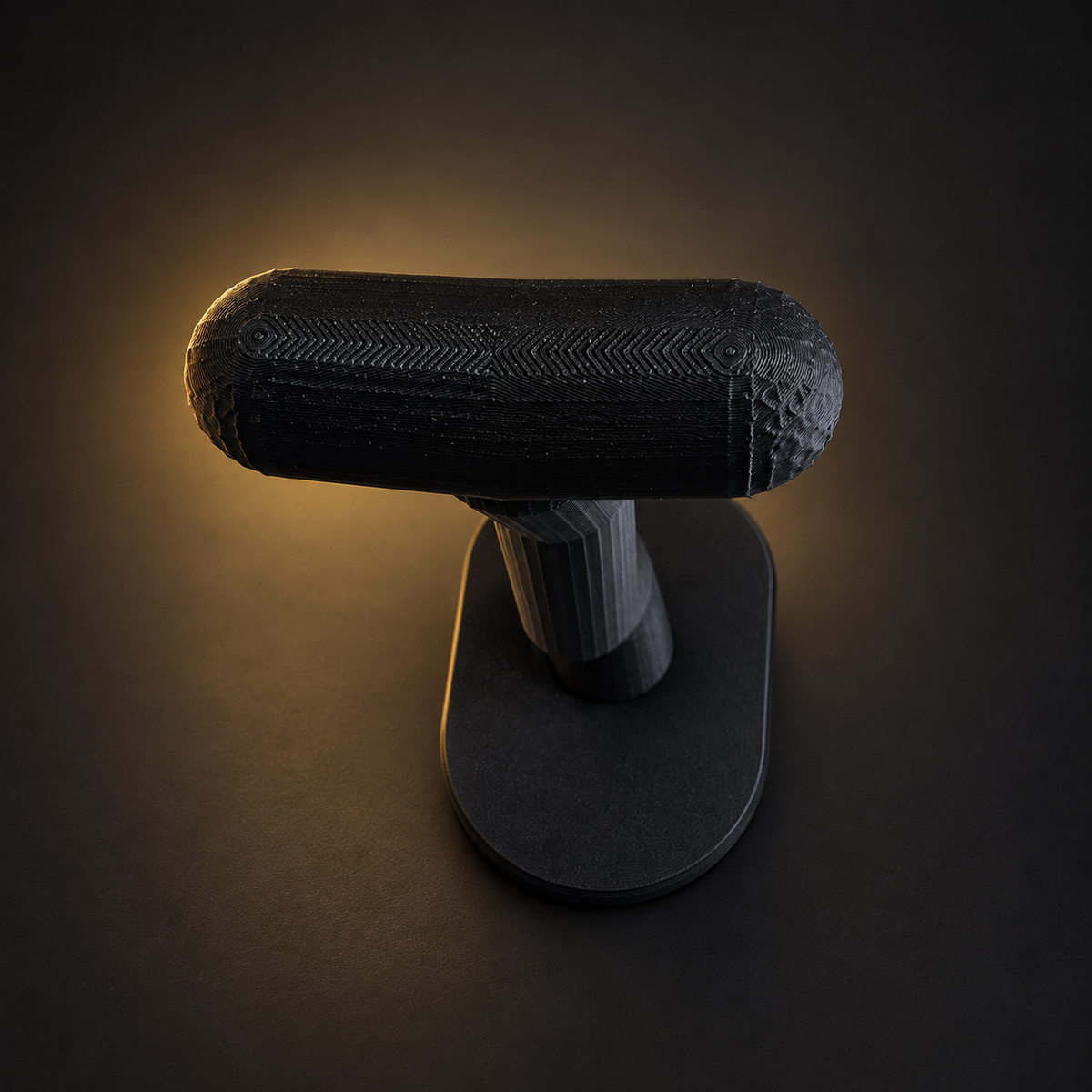 Support casque noir, vue 4 sur 5