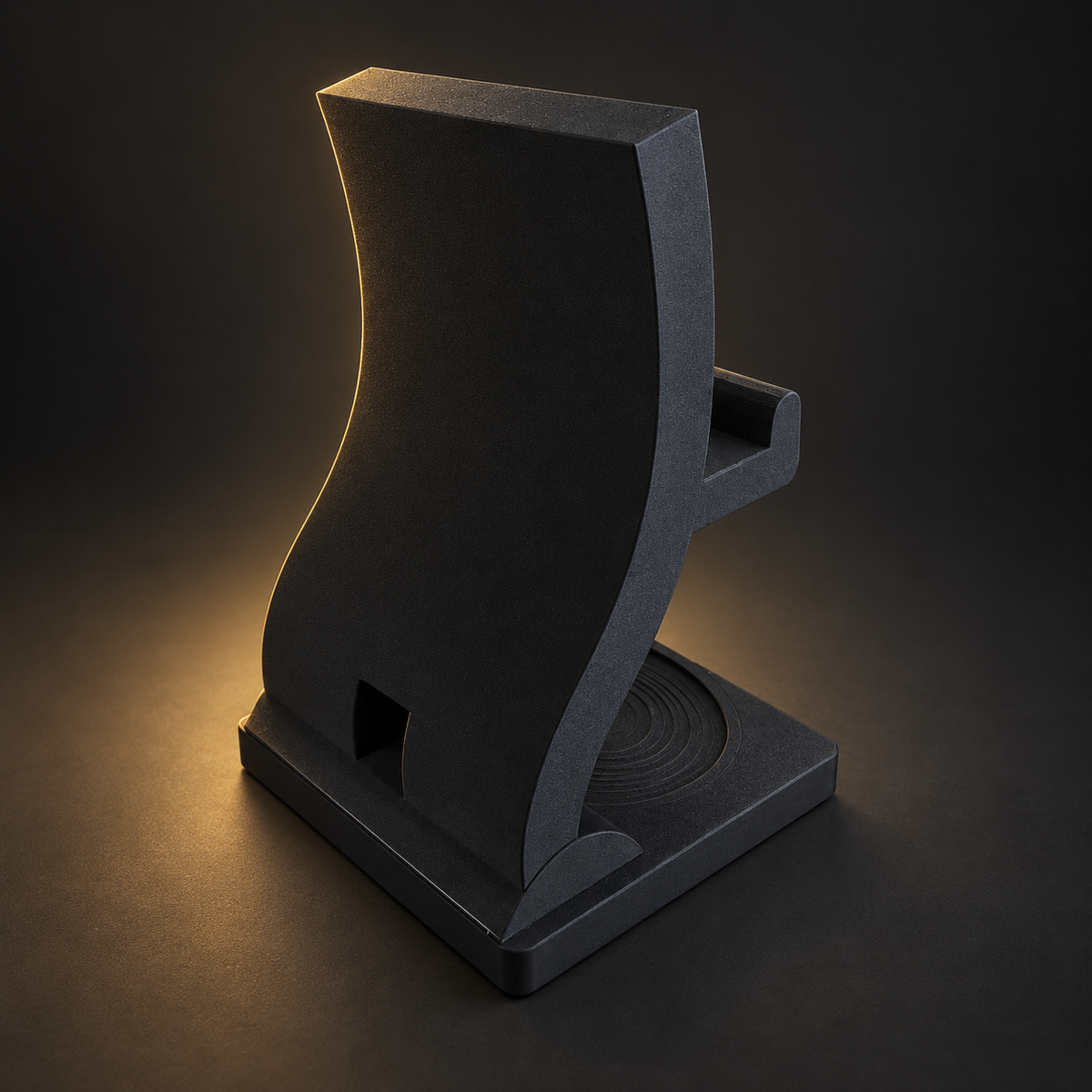 Support téléphone Noir, vue 4 sur 5